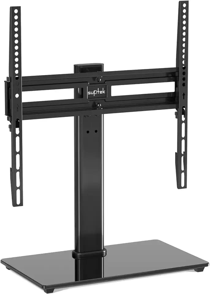 suptek TV Ständer Schwenkbar for 26-55 inch LED OLED Flat Curved Screens bis zu 45 KG, TV Stand höhenvertsellbar, TV Standfuss, Max VESA 400x400mm, TS202