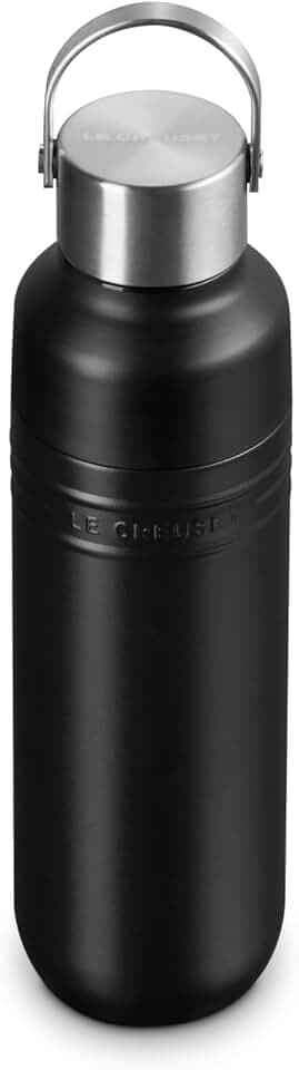 Le Creuset Stainless Steel On The Go Water Bottle, 16 oz., Licorice