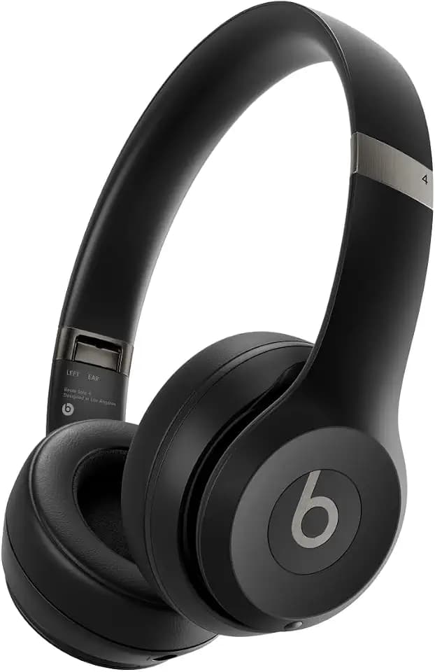 Beats Solo 4 - Kabelloser Bluetooth On-Ear Kopfhörer, Apple & Android kompatibel, Bis zu 50 Stunden Akkulaufzeit - Mattschwarz