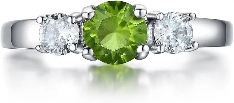 Classic Birthstone Rings for Girls Women Size 1-10 Cubic Zirconia Stainless Steel Birthday Mother's Ring Daughter Gifts Dainty Ring Jewelry