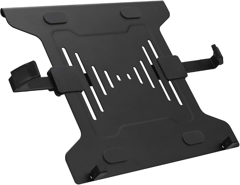 Kensington Laptop-Ständer für VESA Monitorarme, Laptop-Halterung mit Standard VESA 75/100 Platte, verstellbare Halterung und Belüftung gegen Überhitzung, für Laptops bis 15,6", K53801WW