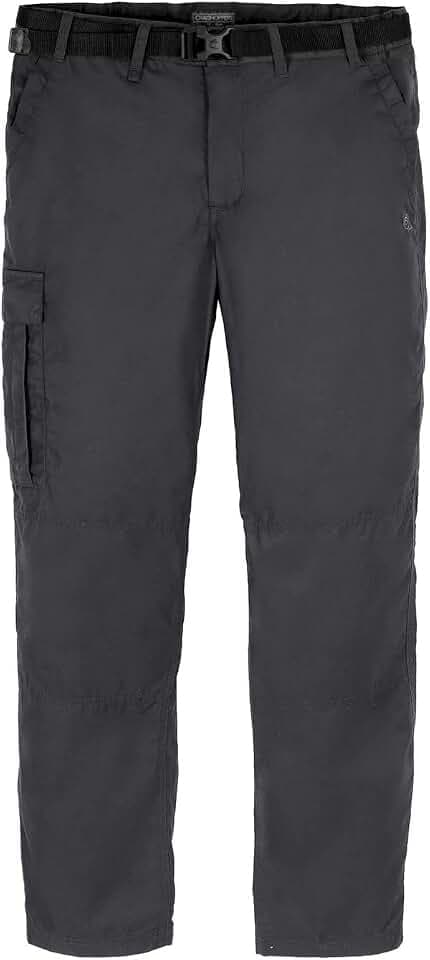 Craghoppers Expert Kiwi Maßgeschneiderte Hose mit 9 Taschen, wasserabweisend, insektenabweisend und Sonnenschutz - perfekt für draußen, Wandern, Trekking und Camping.