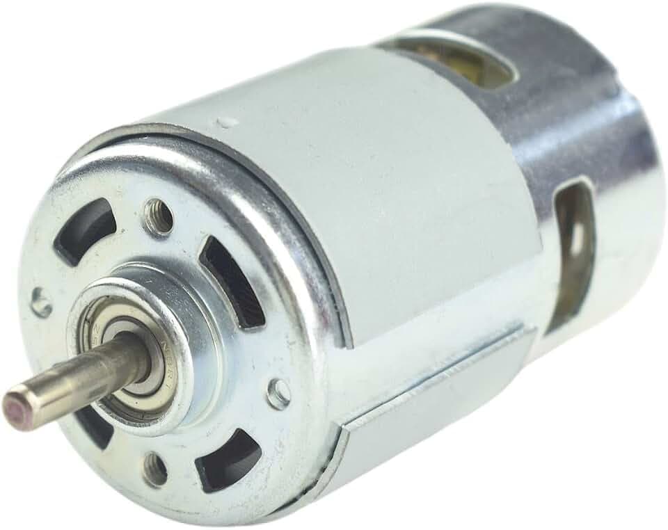 CONQUERALL 775 DC Motor DC 12V / 24V 6000-12000RPM Ball Bearing Large Torque High Power Low Noise Motor Electronic Component Motor for Electric Fans Juice Machines