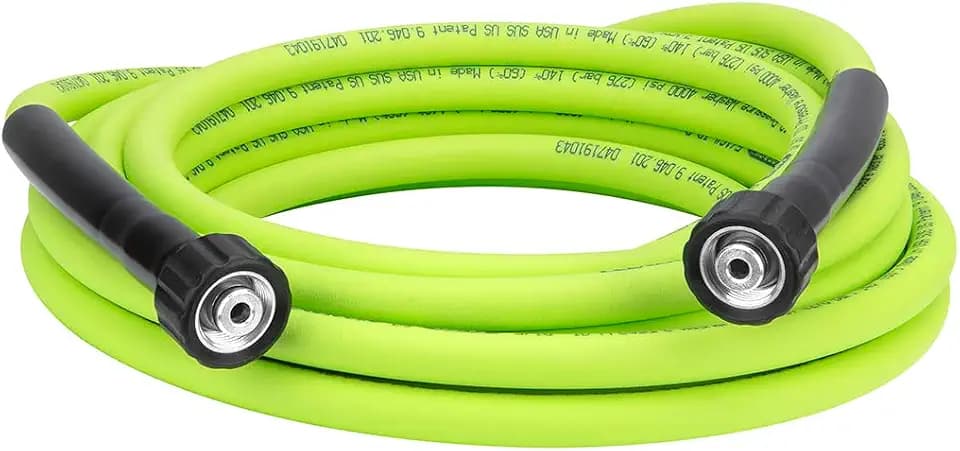 Flexzilla Pressure Washer Replacement Hose, 5/16 in. x 25 ft., 4000 PSI, M22 Fittings, No-Kink, Lightweight, ZillaGreen
