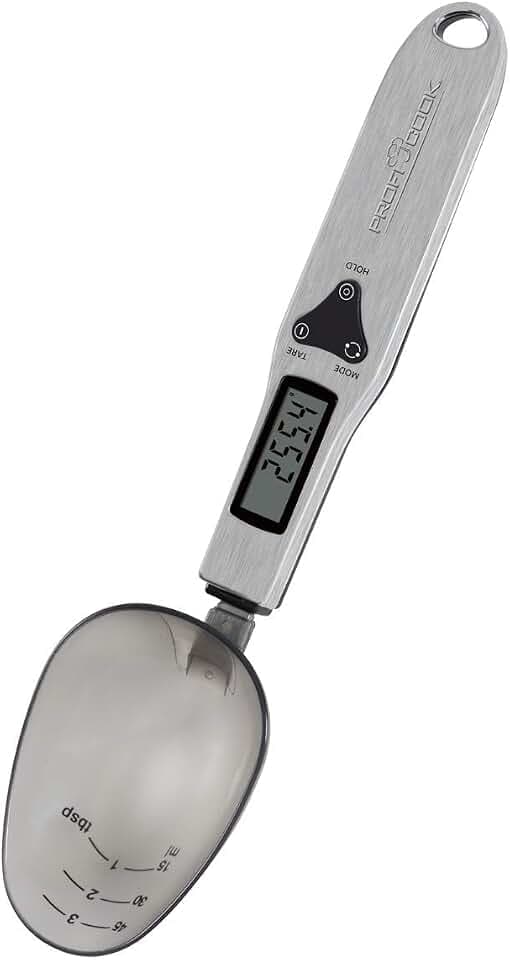 ProfiCook® digitale Löffelwaage | Löffel-Waage | LCD-Display | für Gewürze, Mehl, Öl etc. | Messbereich bis 300 g | 0,1-g Schritte | Tara-Funktion | abnehmbarer Wiegelöffel | PC-LW 1214