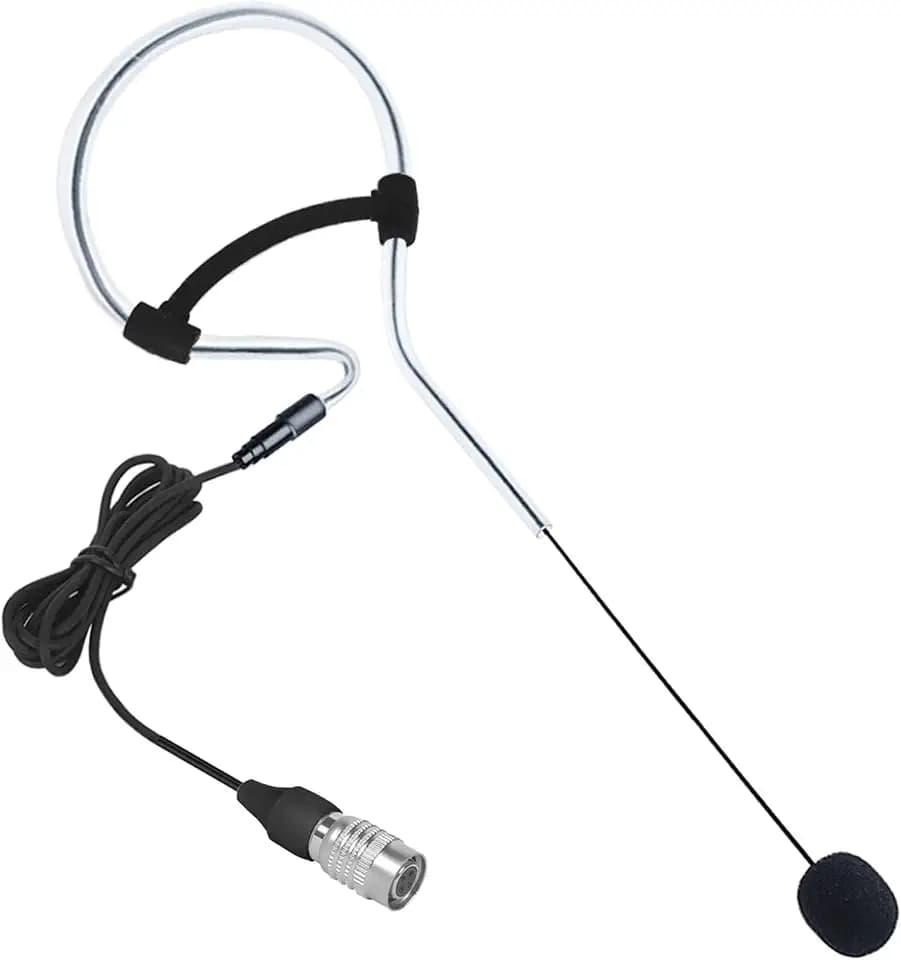 Black Single Headset Microphone Compatible with Audio-Technica