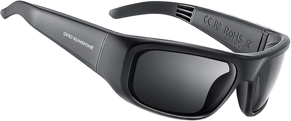 OHO Sport Open‑Ear Smart Glasses, Impact‑Resistant Bluetooth Sunglasses