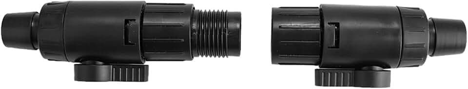 Aquarium Schlauchventil Schlauch Ventil Schlauchverbinder Anschluss Aquarium Wasser durchfluss regelventil Rohranschluss Adapter mit Schnellverschlussgriff für Aquarien Aquarium (16mm)