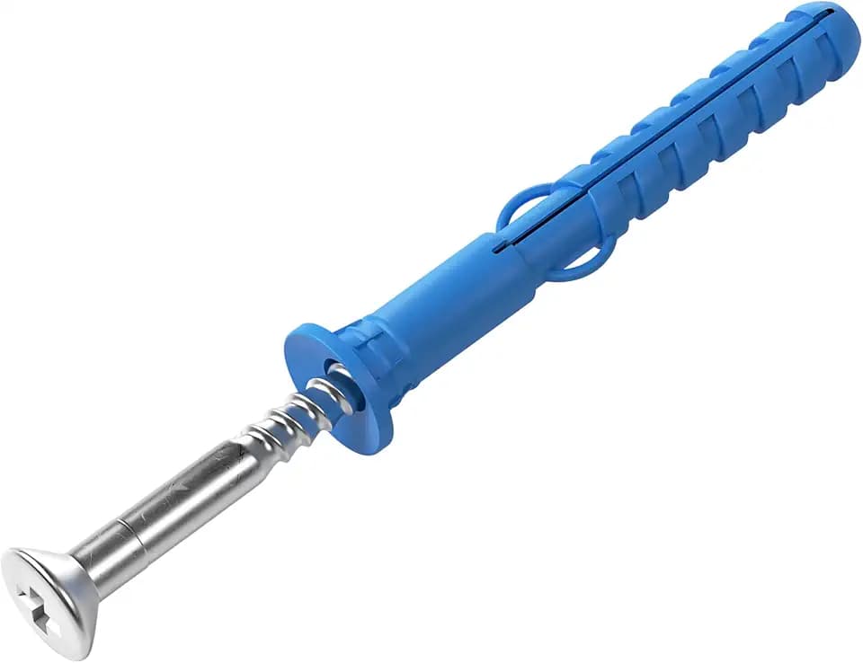 Knauf Drehstiftdübel - hochwertiger Kunststoff-Nageldübel mit verzinkter Qualitätsschraube, zur Randverankerung von Trockenbau-Systemen, K 6/50, Länge 50 mm, 100 Stk.