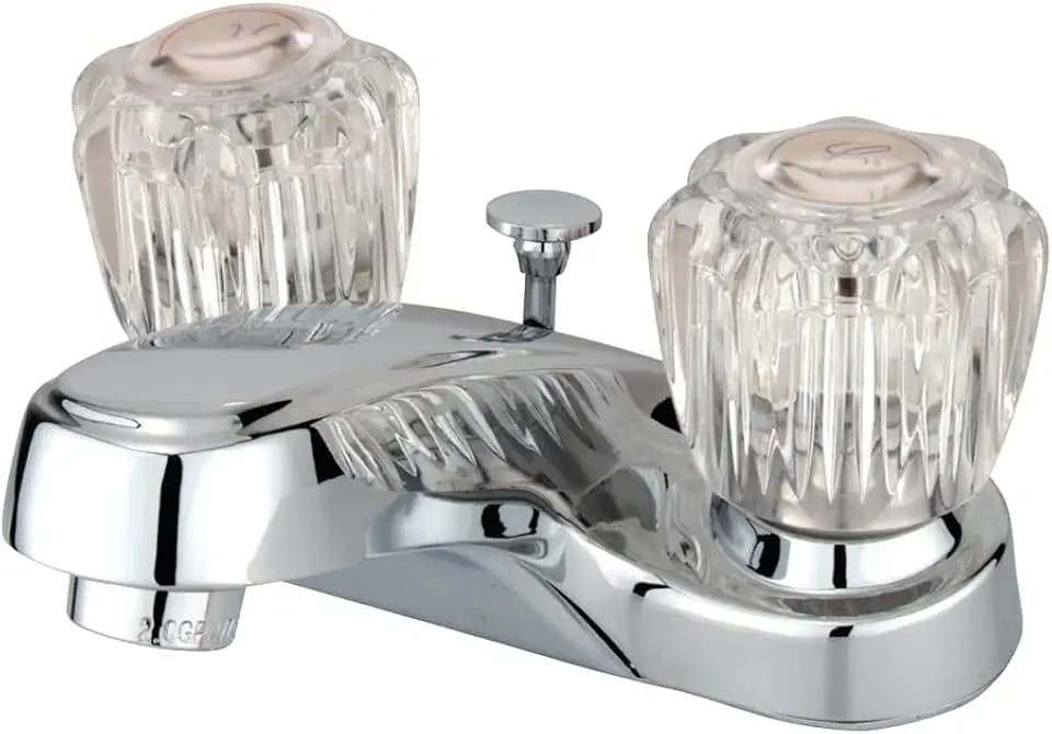 Kingston KB161 4" Centerset Bathroom Faucet, Polished Chrome