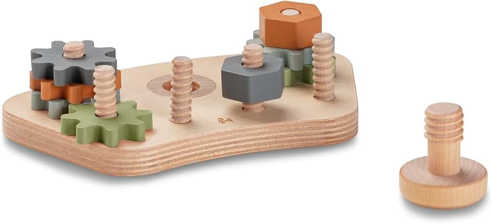 hauck Play Repairng S, Gears & Nuts – Baby Spielzeug ab 10 Monaten Kompatibel mit Alpha Play Tray & Arketa Play Tray für Hochstühle Alpha+ Beta+ & Arketa, Fördert Auge-Hand-Koordination & Motorik