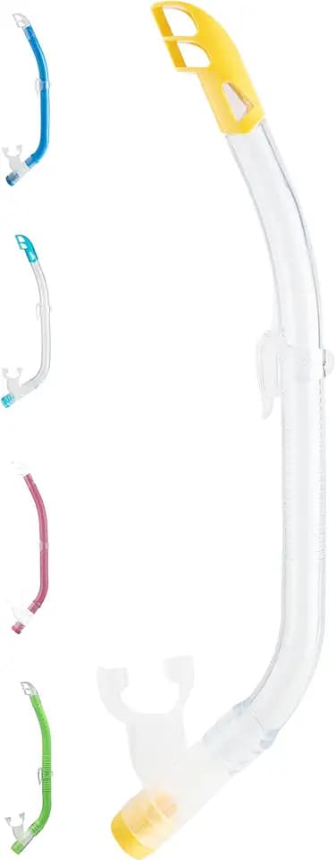Cressi Top Snorkel - Unisex Youth Minidry Snorkel Schnorchelröhre für Kinder und Jugendliche Einheitsgröße
