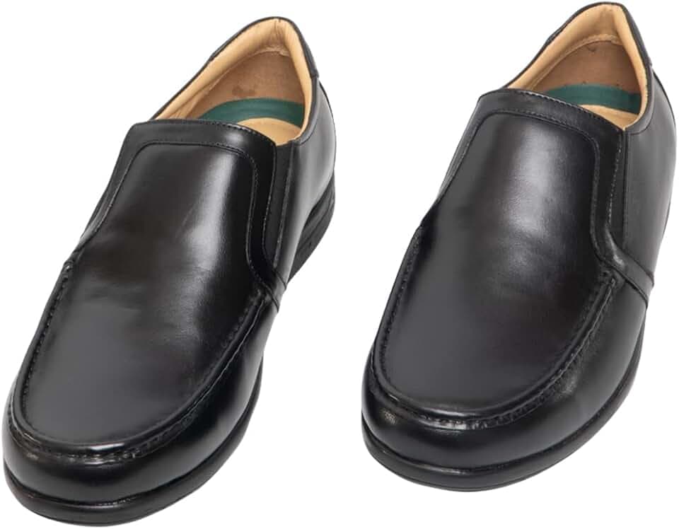 Roamers Mens Mens Basics Leather - Black, Mens UK 11 / EU 45