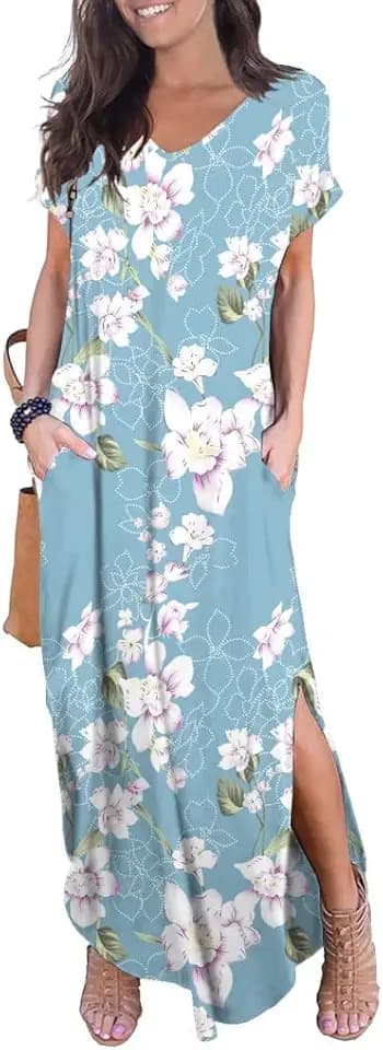 GRECERELLE Damen Soft Maxikleider