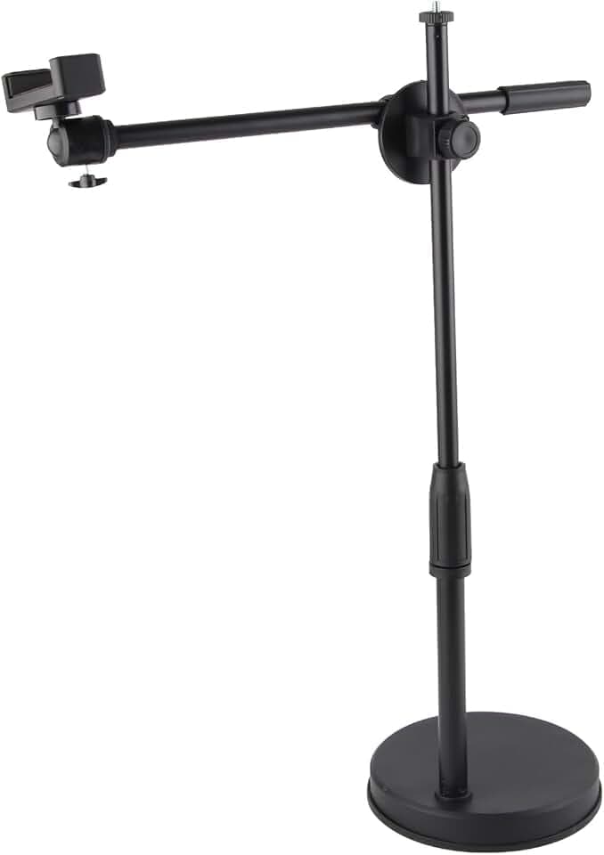 Copy Stand Cellphone Tripod Overhead 41×17×8 Desktop Photography Phone Bracket Arm Bracket Stand for Photo Video Fill Light Overhead Tripod for Phone Desktop