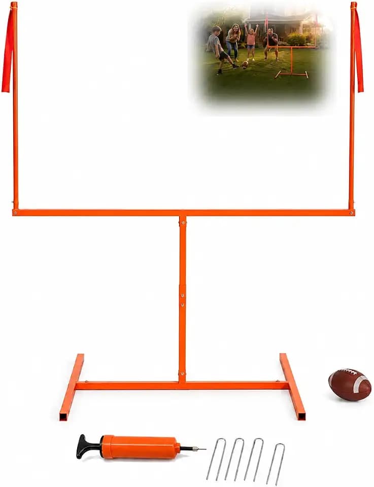 8 FT x 5.5 FT American Football Field Goal Post, Kicking Practice Trainer