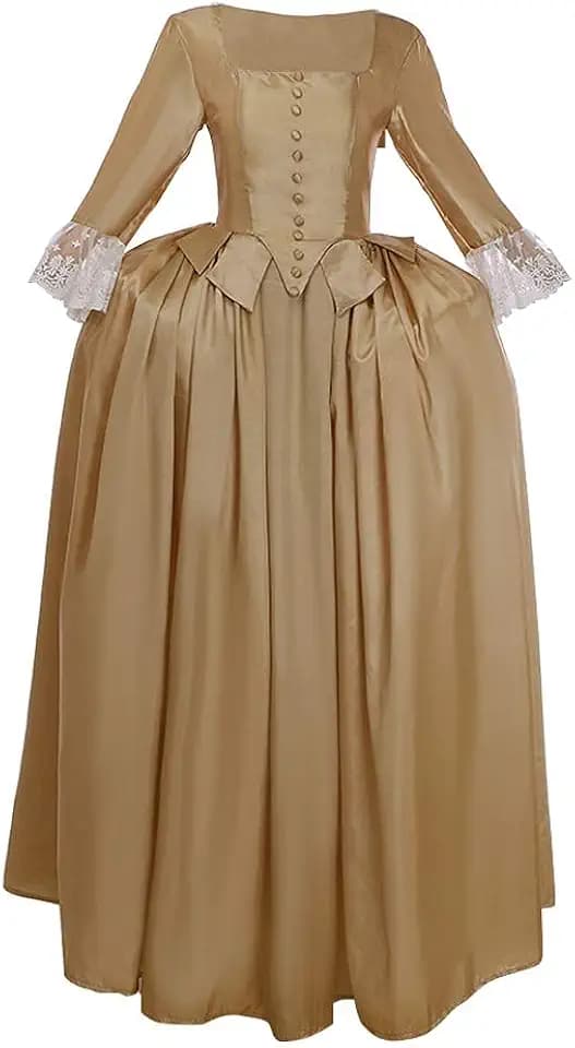 VEECOOCOS Musical Hamilton Cosplay Costume Elizabeth Schuyler Angelica Peggy Sisters Dress Gown