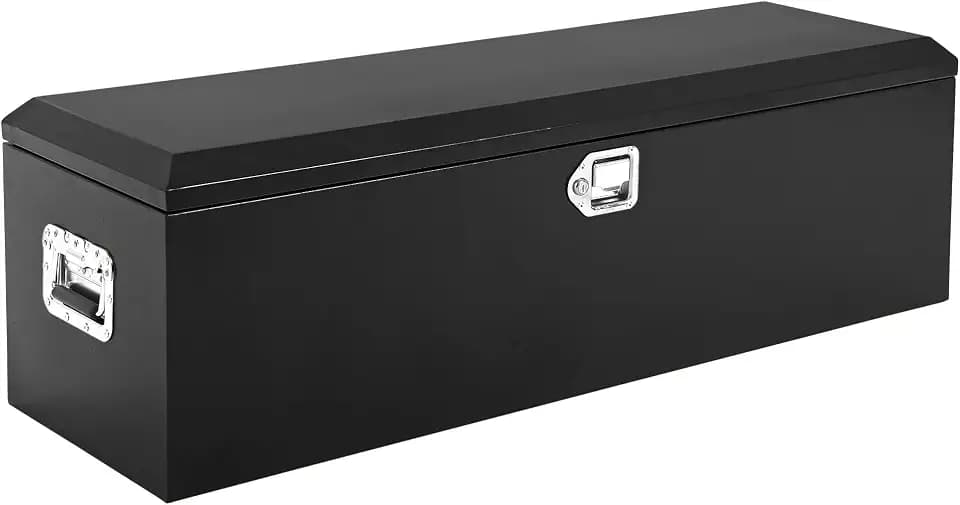 39'' Heavy Duty Steel Truck Bed Tool Box | Extra Large Tool Chest with Double Locking System & Gas Lift Struts | All-Weather, Anti-Theft Storage for Full-Size Pickup Trucks, Trailers & RVs