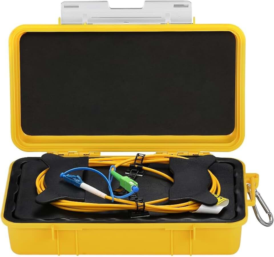 OTDR Launch Cable Box SC/APC-LC/UPC SM(9/125) 1KM OTDR Fiber Optic Tester Extension Cord Dead Zone Eliminator