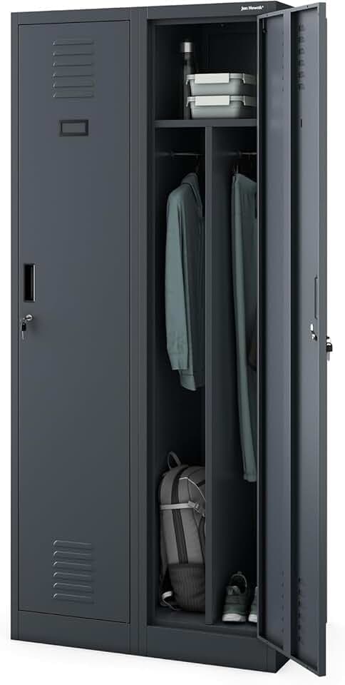Jan Nowak Spindschrank Umkleideschrank Metall 2 Abteile 180x80x50 cm
