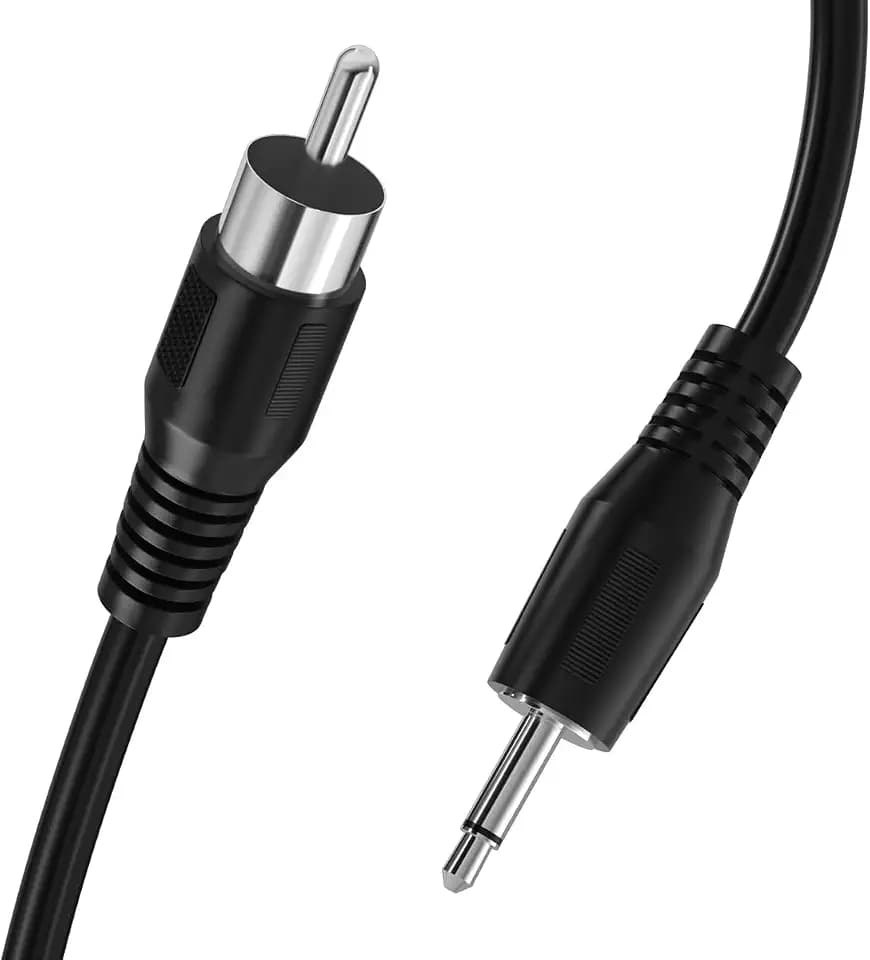 SIOCEN 3.5mm to RCA Cable,RCA Male to Aux Audio Adapter,1/8 inch Mono Male Plug Jack Connector Converter Auxiliary Cord for Speaker