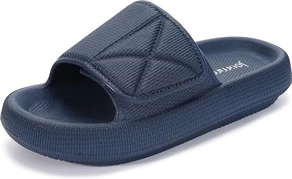 Joomra Slides for Women and Men Adjustable Pillow Slippers Diabetic Sandals