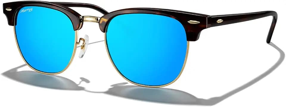 MERRY'S Square Semi-Rimmed Sunglasses for Men Women Polarized UV400 S6016