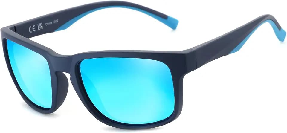 ZENOTTIC Sports Polarized Sunglasses Men: UV400 Flexible Big Wide Heads