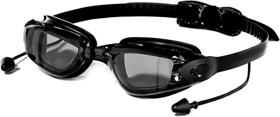 Adult Swimming Goggles Anti-Fog UV Protection Electroplated Lens with Soft Silicone Seal, Wide View for Men & Women