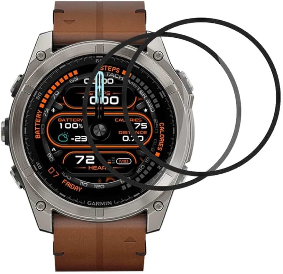 0.33mm Ultra-klar Schutzfolie für Panzerglas Garmin Fenix 8 51mm folie