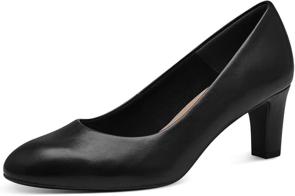 Tamaris Damen Pumps Synthetik, schwarz, 42 EU