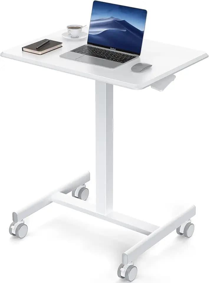 DUMOS Mobile Small Standing Desk, Laptop Desk, Home Office and Classroom