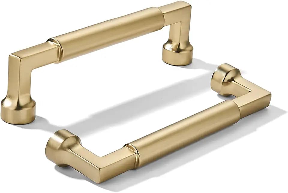 khtumeware 10-Pack 4-Inch(102mm) Champagne Bronze Cabinet Pulls,Heavy-Duty Solid Handles for Kitchen Cabinets, Cupboards, Drawers and Bathroom Hardware
