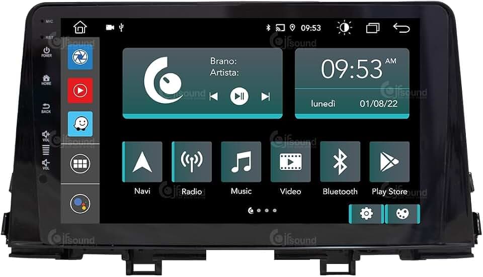 Autoradio für Kia Picanto Ja Ab 2017 Basis Android GPS Bluetooth WiFi USB DAB+ Touchscreen 9-Zoll 8core Carplay AndroidAuto