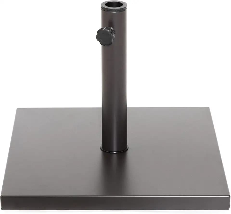 Trademark Innovations 15" Square 28 lb. Cement Umbrella Base (Brown)