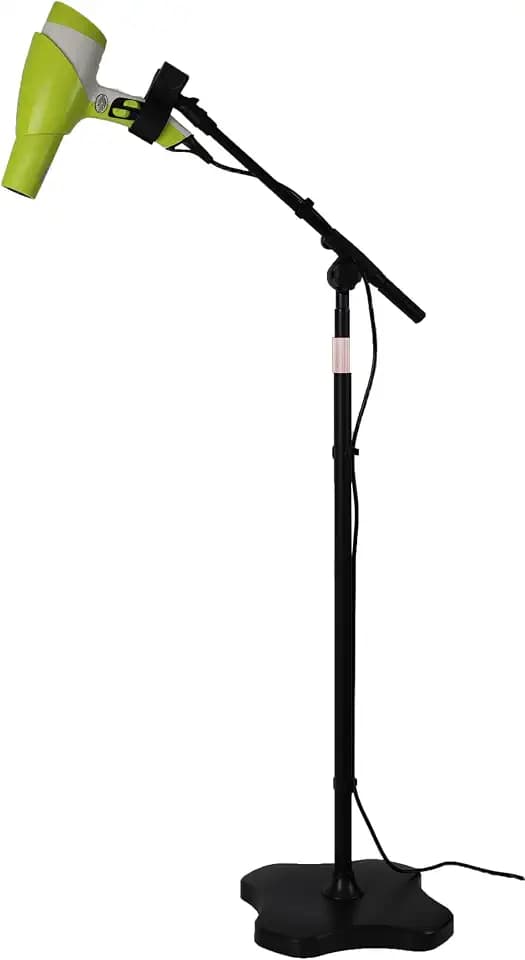 Blow Dryer Stand Hands Free with Universal Hair Dryer Holder, Stable Heavy Duty Base, Adjustable Height 25" to 69", Free Hands to Do Other Things