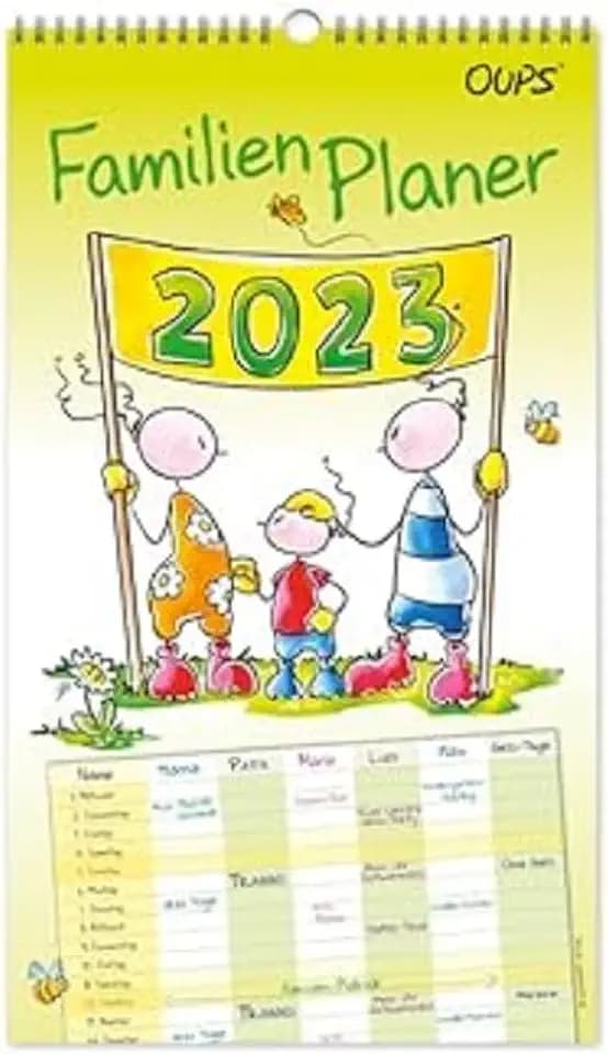 Oups Familienplaner 2023: Mit liebenswerten Gedanken vom kleinen Herzensbotschafter Oups