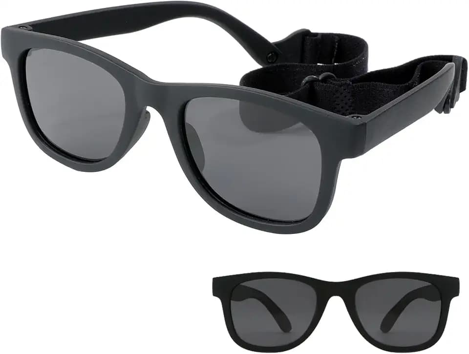 Sonnenbrille Mit Gurt, Polarisierenden Sonnenbrillen, Jungen Mädchen Polarisierte Sonnenbrille, Baby Sonnenbrille, Verstellbarer Weicher Riemen, Für Jungen Und Mädchen Im Alter Von 0-2 Jahren