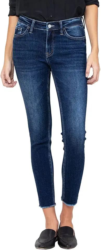 VERVET by Flying Monkey Stretch Skinny Jeans Whisker Fading Wash