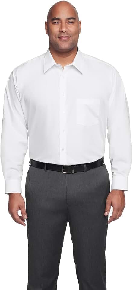 Van Heusen Men's Big Fit Poplin Dress Shirt (Big & Tall)