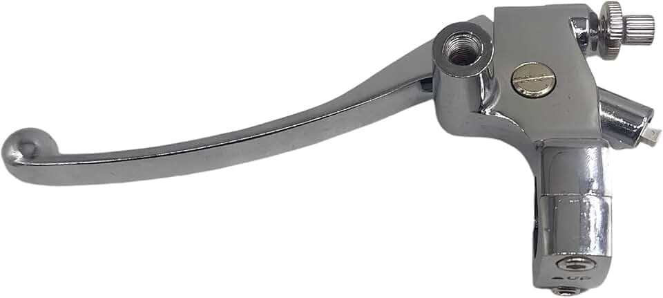 1" 25mm Left Clutch Lever Perch Compatible for Honda Shadow VT600 VT750 VT1100 VT1300 VTX1300 VF750 Motorcycle Handlebar Mirror Base Mount 53172-MR1-000（Chrome ）