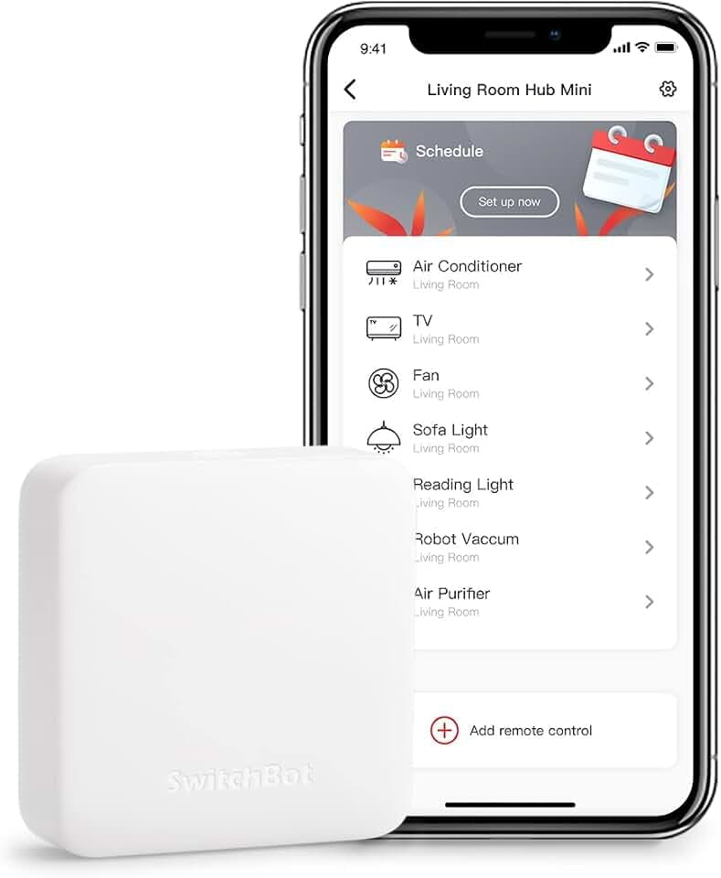 SwitchBot Hub Mini Smart Fernbedienung - IR-Sendersystem, Verbindung zu WLAN, Klimaanlagensteuerung, kompatibel mit Alexa, Google Home, Siri, IFTTT (White)