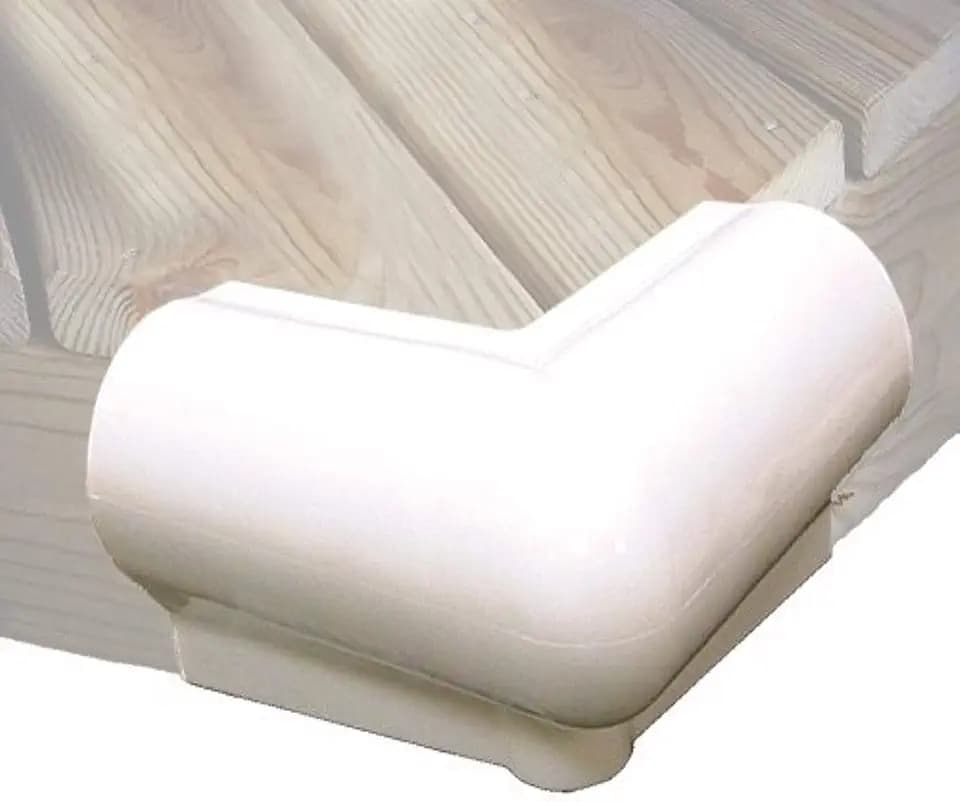 Taylor Made 6" x 6" 90-Degree Dock Corner Bumper, White 46015