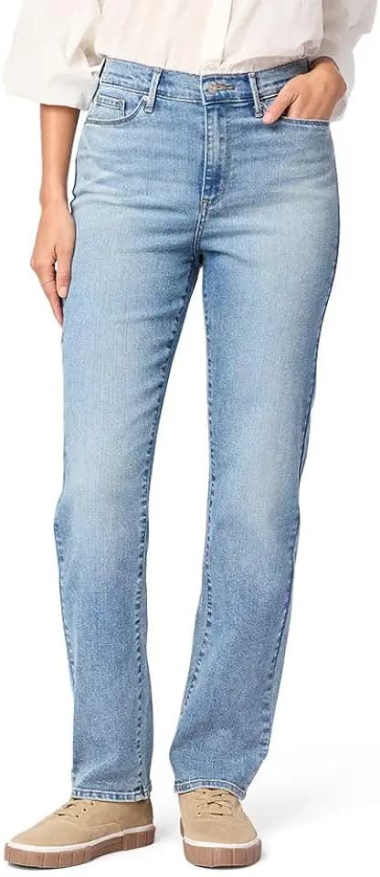 Levi Strauss Signature Gold Women's '03 Essential High-Rise Straight Jeans Stretch Denim (Also Available in Plus)