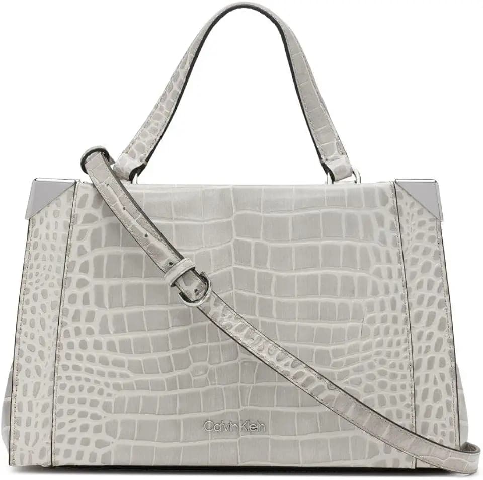 Calvin Klein womens Fern Triple Compartment Satchel