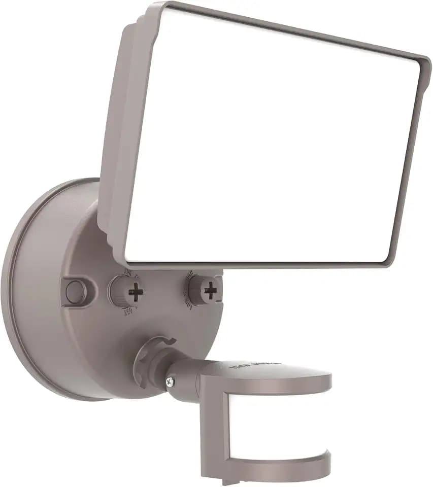 HALO FGS Ultra Bright Outdoor LED Security Floodlight, 120-227V w/CCT & Lumen Select, Motion Activation - Bronze FGS60CLMTNB