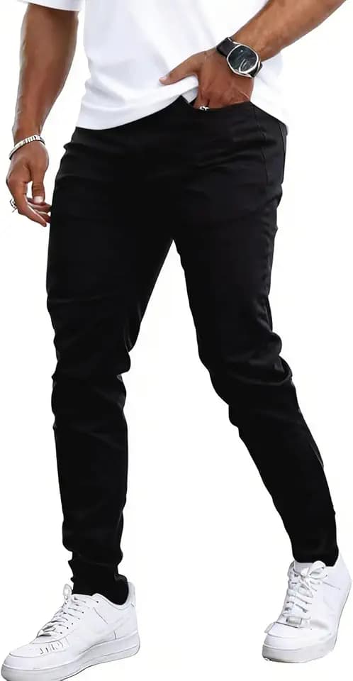 GINGTTO Skinny Jeans Men Slim Fit Stretch Tapered Leg 28/30//32 in