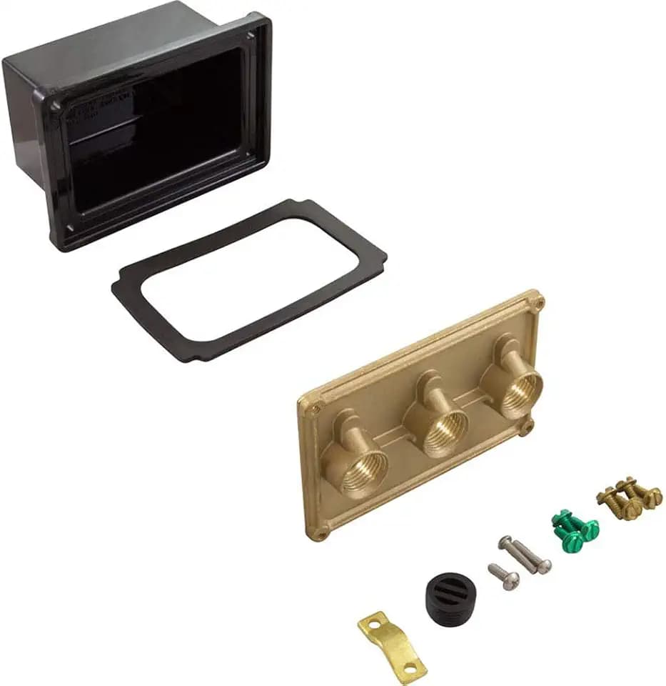 Pentair Light Junction Box, (3) 1/2" Ports, Brass Base