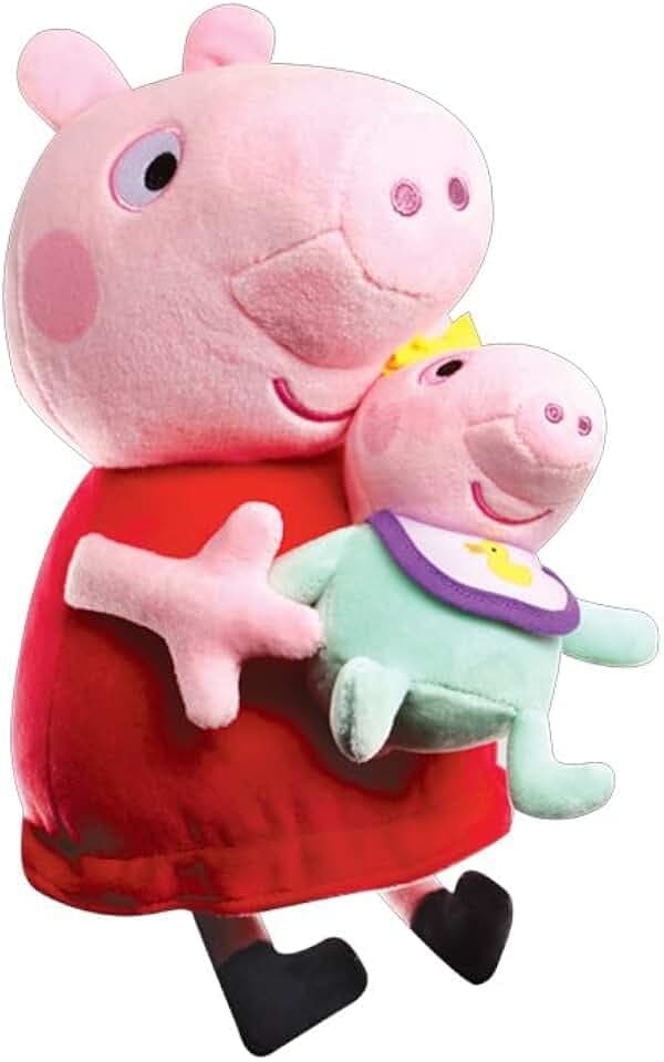 Peppa Wutz mit Baby, 33 cm