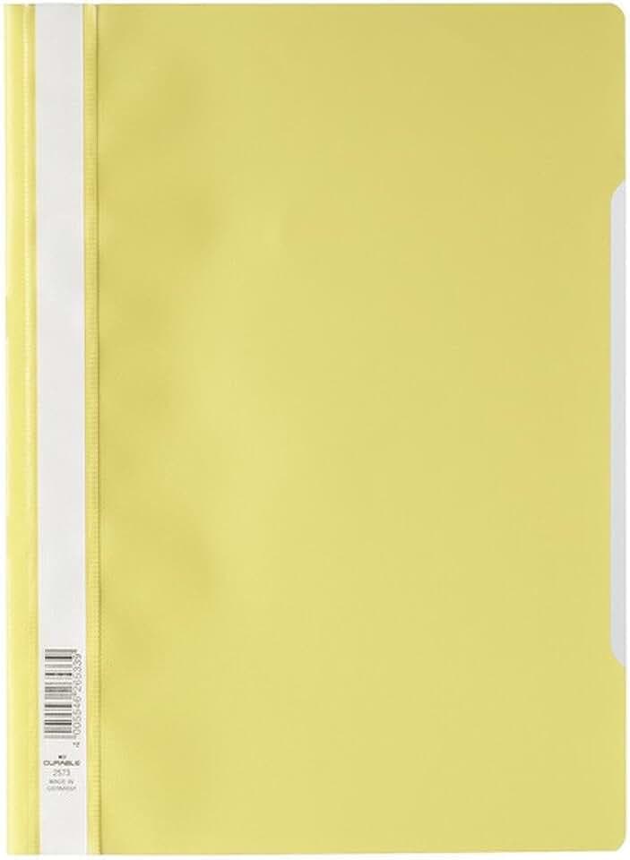 Durable Sichthefter A4 Standard, PP, 227 x 310 mm, gelb, 50er Packung, 257304